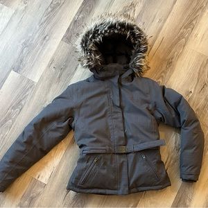 Dark gray The North Face winter jacket